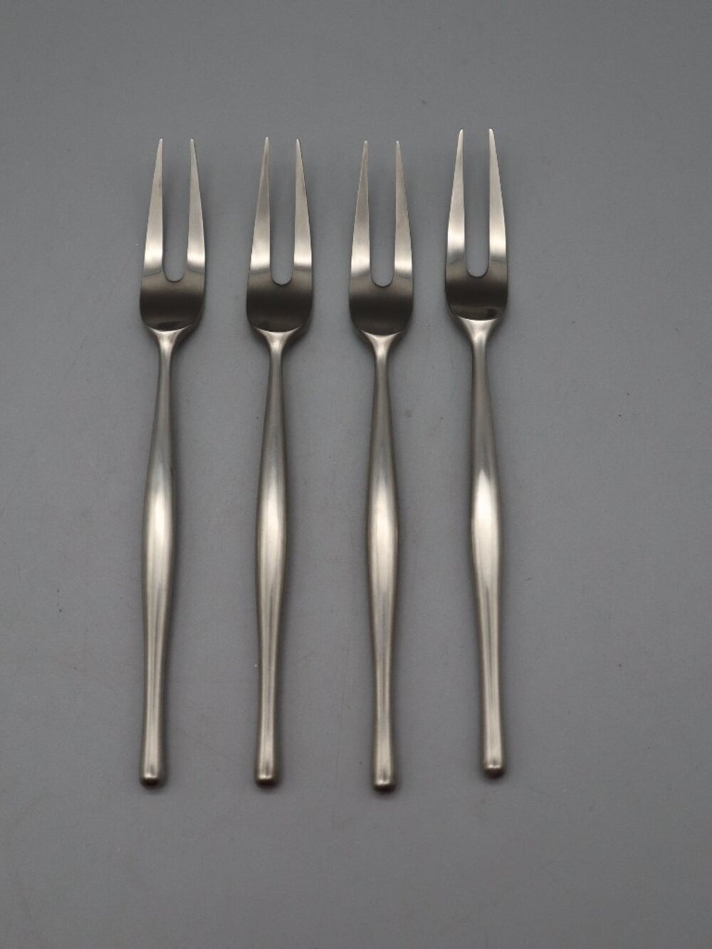 Vintage Towle Lauffer Stainless Steel Flatware Set of 4 Cocktail Forks Norway